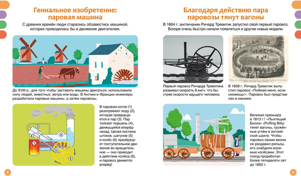 Изображение товара Энциклопедия Махаон Поезда и железные дороги, твердая обложка (СимонФилипп, Буэ Мари-Лор)