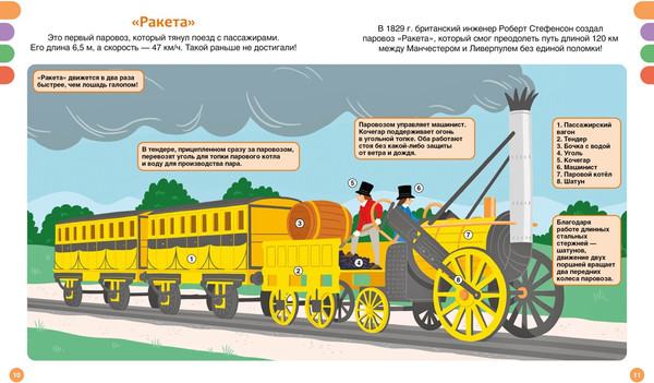 Изображение товара Энциклопедия Махаон Поезда и железные дороги, твердая обложка (СимонФилипп, Буэ Мари-Лор)