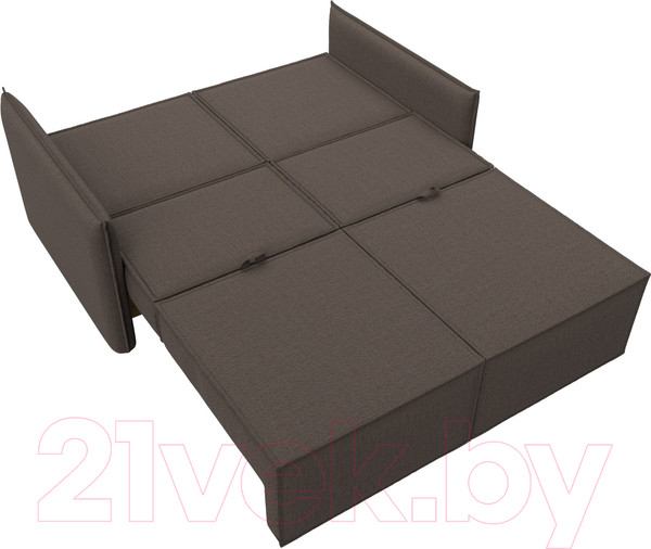 Изображение товара Диван Лига Диванов Либерти мини / 121913 (рогожка Амур коричневый)