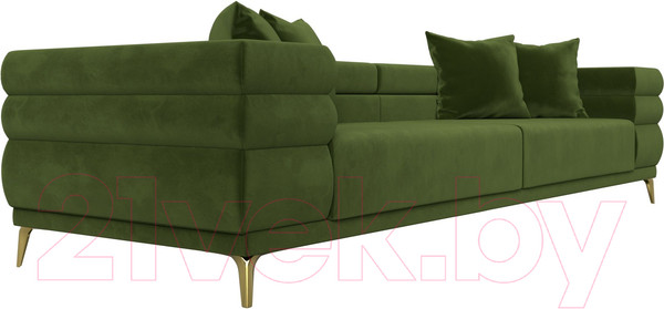Изображение товара Диван Лига Диванов Лига-021 / 119125 (микровельвет зеленый)