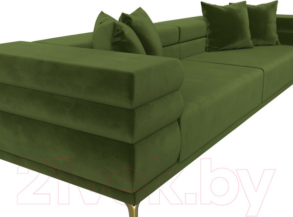 Изображение товара Диван Лига Диванов Лига-021 / 119125 (микровельвет зеленый)