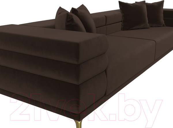 Изображение товара Диван Лига Диванов Лига-021 / 119127 (микровельвет коричневый)