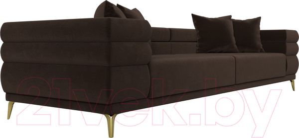 Изображение товара Диван Лига Диванов Лига-021 / 119127 (микровельвет коричневый)