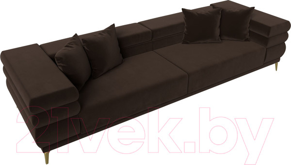 Изображение товара Диван Лига Диванов Лига-021 / 119127 (микровельвет коричневый)