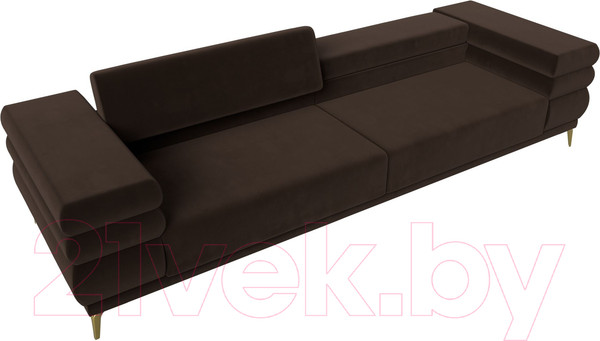 Изображение товара Диван Лига Диванов Лига-021 / 119127 (микровельвет коричневый)