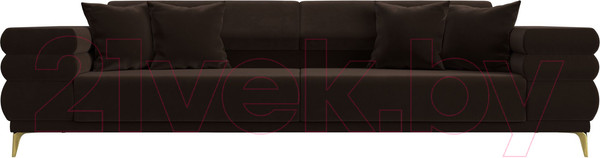 Изображение товара Диван Лига Диванов Лига-021 / 119127 (микровельвет коричневый)