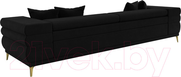 Изображение товара Диван Лига Диванов Лига-021 / 119130 (микровельвет черный)