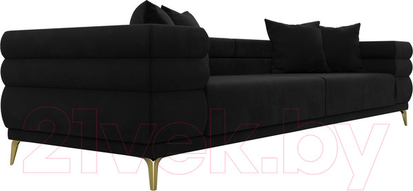 Изображение товара Диван Лига Диванов Лига-021 / 119130 (микровельвет черный)