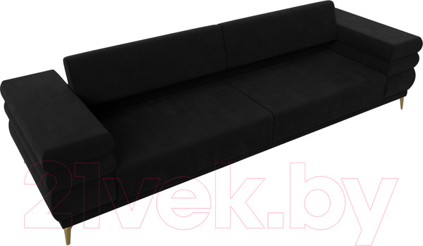Изображение товара Диван Лига Диванов Лига-021 / 119130 (микровельвет черный)