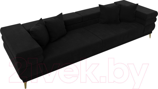 Изображение товара Диван Лига Диванов Лига-021 / 119130 (микровельвет черный)