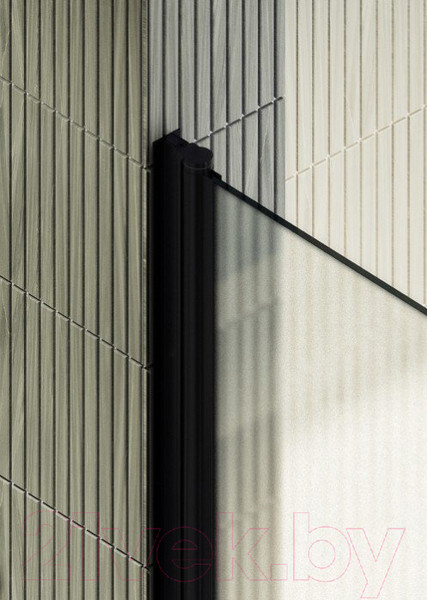 Изображение товара Душевая дверь MaybahGlass 198x99 / MGD-445-6 (сатин стекло/черный)