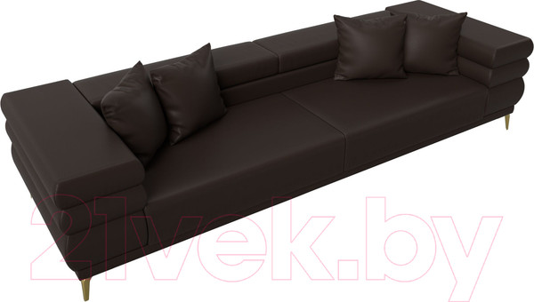 Изображение товара Диван Лига Диванов Лига-021 / 119138 (экокожа коричневый)