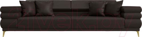 Изображение товара Диван Лига Диванов Лига-021 / 119138 (экокожа коричневый)