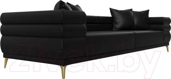 Изображение товара Диван Лига Диванов Лига-021 / 119139 (экокожа черный)