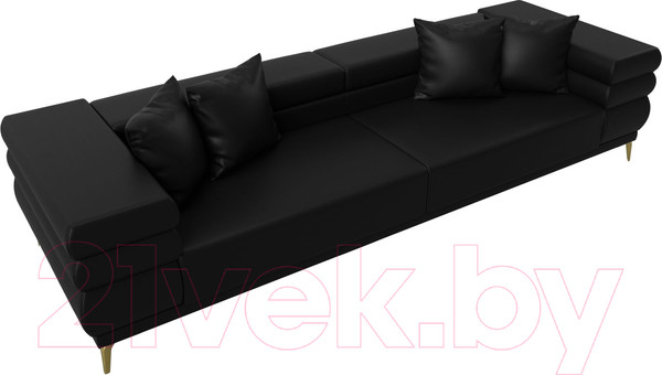 Изображение товара Диван Лига Диванов Лига-021 / 119139 (экокожа черный)
