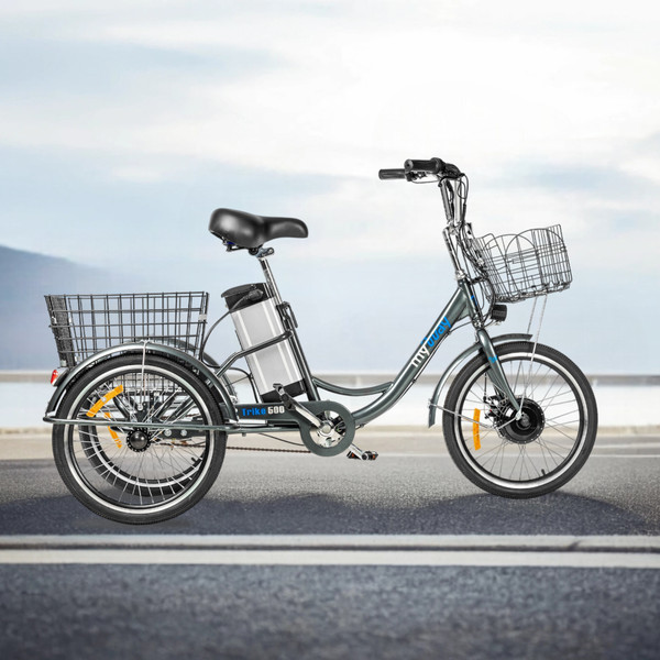 Изображение товара Электровелосипед MyWay Trike 500 20 (15, графитовый, матовый)