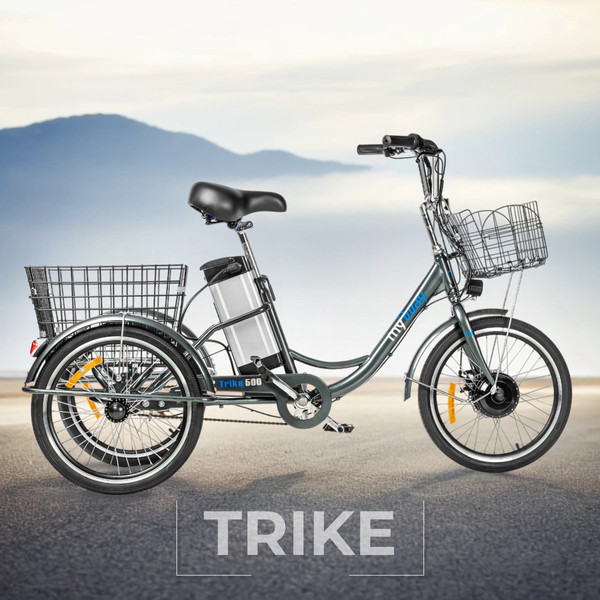 Изображение товара Электровелосипед MyWay Trike 500 20 (15, графитовый, матовый)