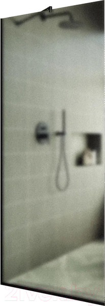Изображение товара Душевая стенка MaybahGlass 195x119 / MGD-688-6у (сатин стекло/черный)
