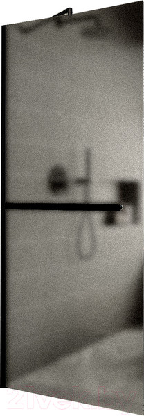 Изображение товара Душевая стенка MaybahGlass 195x79 / MGD-731-6у (сатин стекло/черный)