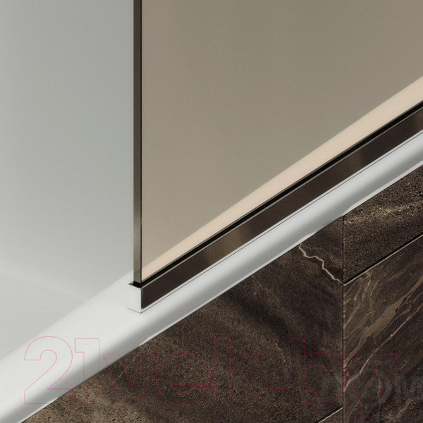 Изображение товара Стеклянная шторка для ванны MaybahGlass MGV-135-4у (бронзовое стекло/хром глянцевый)