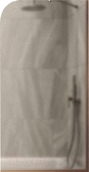 Изображение товара Стеклянная шторка для ванны MaybahGlass MGV-125-2у (бронзовое матовое стекло/бронзовый)