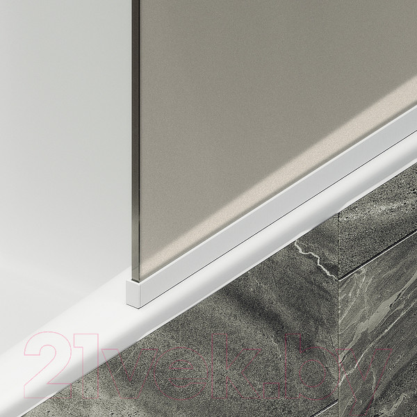 Изображение товара Стеклянная шторка для ванны MaybahGlass MGV-136-1у (бронзовое матовое стекло/белый матовый)