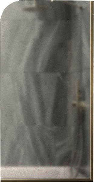 Изображение товара Стеклянная шторка для ванны MaybahGlass MGV-136-3у (бронзовое матовое стекло/золотой)