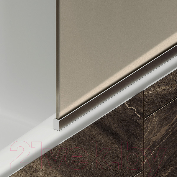 Изображение товара Стеклянная шторка для ванны MaybahGlass MGV-125-5у (бронзовое матовое стекло/хром матовый)