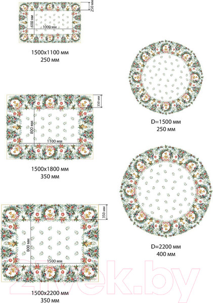 Изображение товара Скатерть Этель Сhristmas bells / 7319014