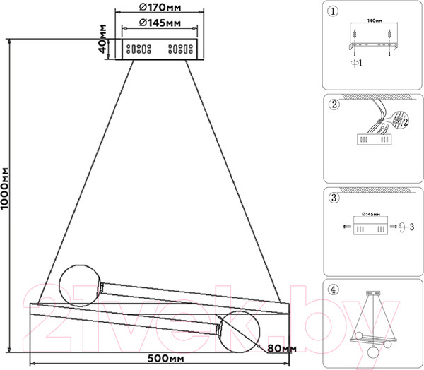Изображение товара Потолочный светильник Ambrella Comfort FL66291 WH (белый)