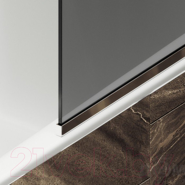 Изображение товара Стеклянная шторка для ванны MaybahGlass MGV-128-4у (графитовое стекло/хром глянцевый)