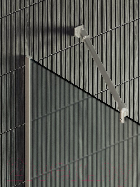 Изображение товара Душевая стенка MaybahGlass 195x109 / MGD-713-5у (сатин стекло/хром матовый)