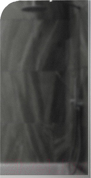 Изображение товара Стеклянная шторка для ванны MaybahGlass MGV-129-1у (графитовое матовое стекло/белый матовый)