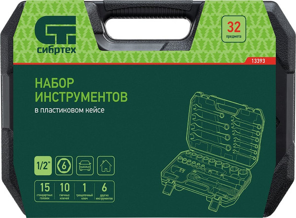 Изображение товара Универсальный набор инструментов СибрТех 13393 