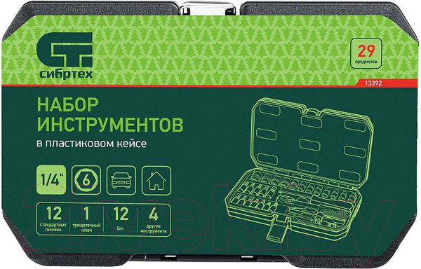 Изображение товара Универсальный набор инструментов СибрТех 13392