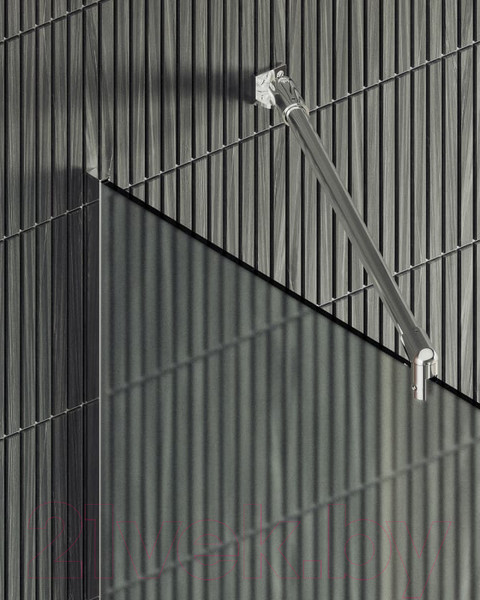 Изображение товара Душевая стенка MaybahGlass 195x79 / MGD-700-5у (сатин стекло/хром матовый)