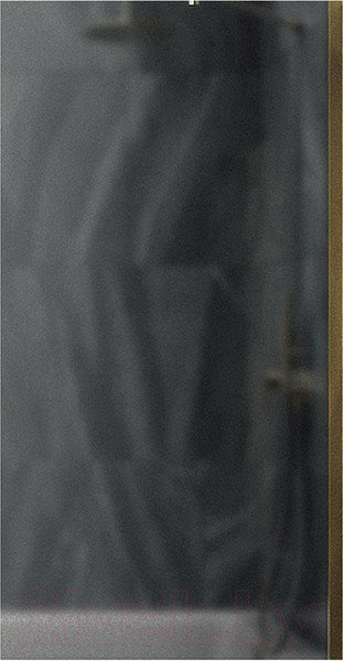 Изображение товара Стеклянная шторка для ванны MaybahGlass MGV-251-3ш (графитовое матовое стекло/золотой)