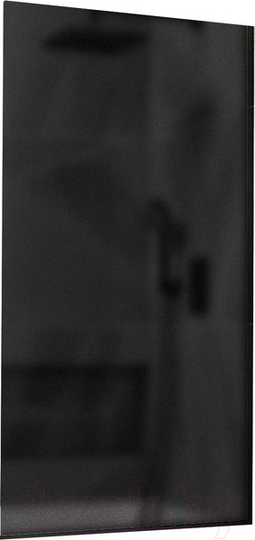 Изображение товара Стеклянная шторка для ванны MaybahGlass MGV-84-6у (графитовое матовое стекло/черный)