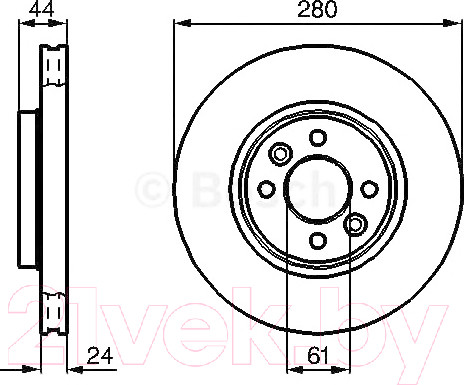 Изображение товара Тормозной диск Bosch 0986478590