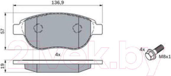 Изображение товара Тормозные колодки Bosch 0986494038