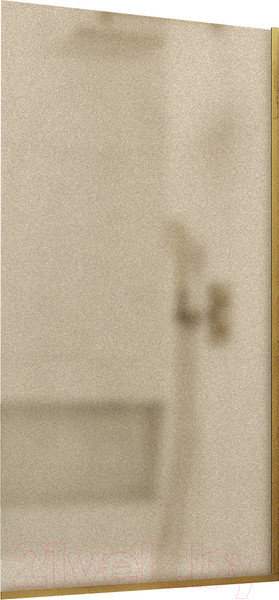 Изображение товара Стеклянная шторка для ванны MaybahGlass MGV-73-3у (бронзовое матовое стекло/золотой)