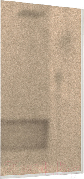 Изображение товара Стеклянная шторка для ванны MaybahGlass MGV-73-1у (бронзовое матовое стекло/белый матовый)