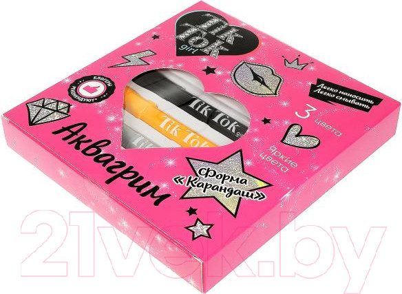 Изображение товара Набор детских ручек для грима MultiArt Аквагрим Tik tok / FACEPAINT-TIKCLASS