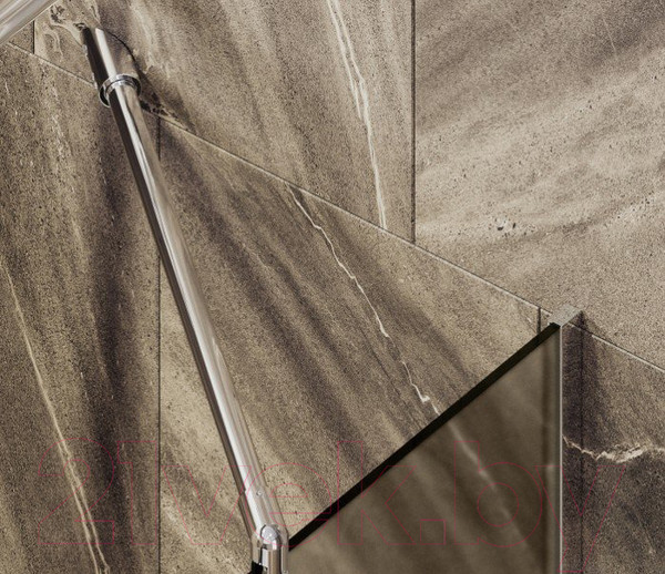 Изображение товара Стеклянная шторка для ванны MaybahGlass MGV-249-4у (бронзовое матовое стекло/хром глянцевый)