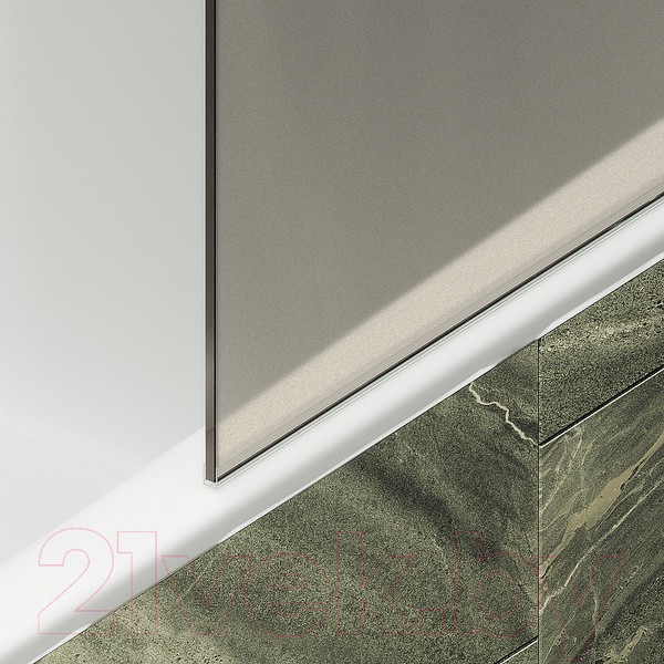 Изображение товара Стеклянная шторка для ванны MaybahGlass MGV-72-6ш (бронзовое матовое стекло/черный)