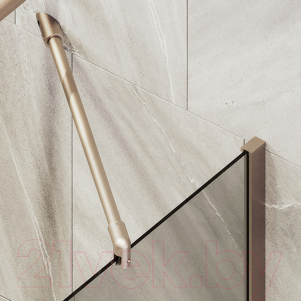 Изображение товара Стеклянная шторка для ванны MaybahGlass MGV-66-2ш (бронзовое стекло/бронзовый)