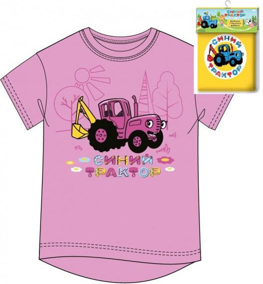 Изображение товара Футболка детская Riki Kids Синий Трактор TS-C03-BT-104 (р.104)