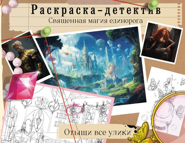 Изображение товара Раскраска-антистресс АСТ Потерянная гармония. Священная магия единорога / 9785171591960