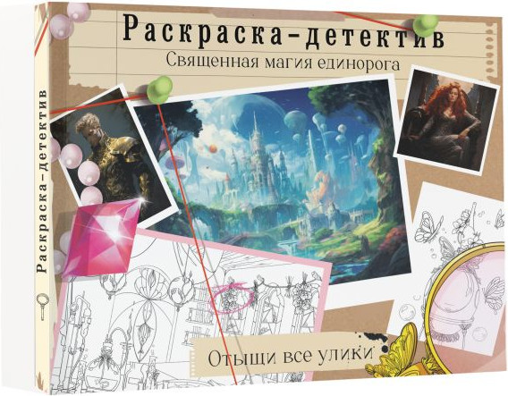 Изображение товара Раскраска-антистресс АСТ Потерянная гармония. Священная магия единорога / 9785171591960