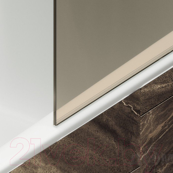 Изображение товара Стеклянная шторка для ванны MaybahGlass MGV-67-4ш (бронзовое стекло/хром глянцевый)